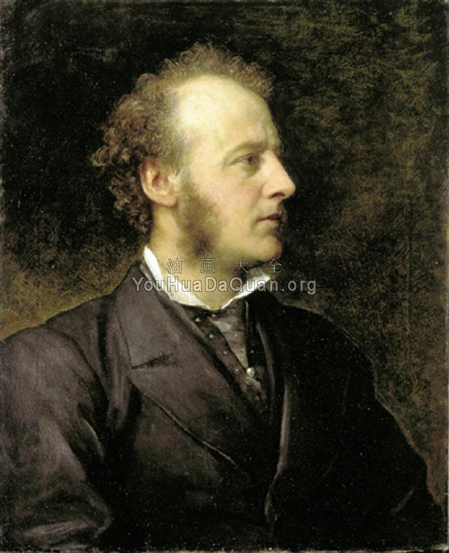 Portrait of Sir John Everett Millais - 乔治·费德里科·沃茨
